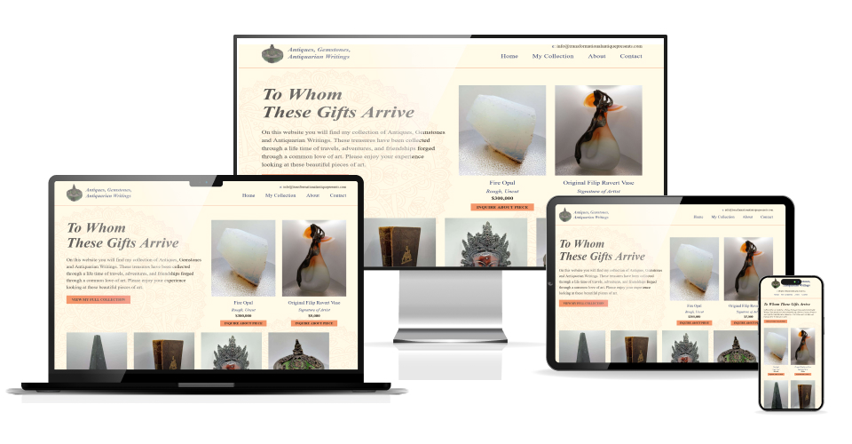 website displayed across multiple devices