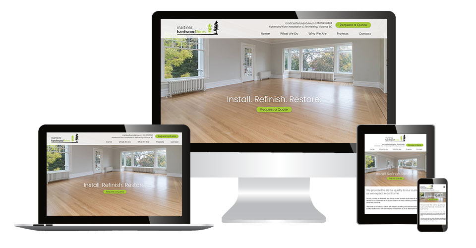website on multiple displays